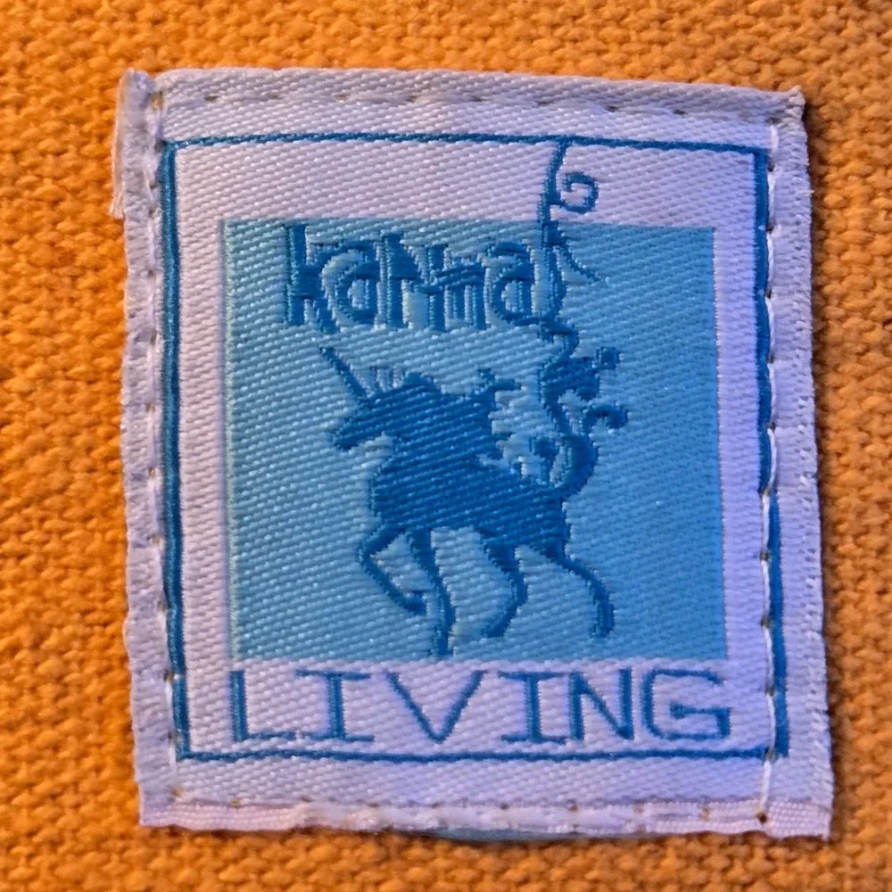 Karma Living Garden Fox Throw Pillow Embroidered Woodland Details‎ Yellow